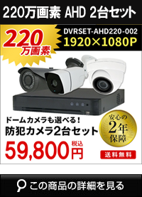 adh220万画素2台カメラセット